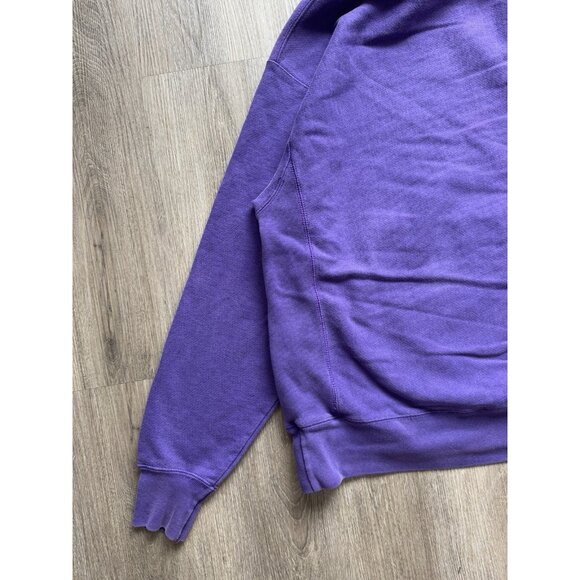 Rare Vintage Y2K Champion Reverse Weave Purple Hoodie Streetwear Sports Faded - Picture 11 of 14